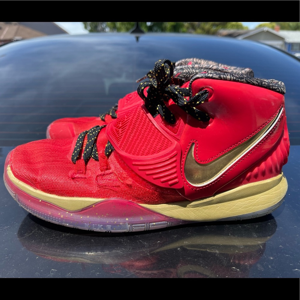 NIKE Kyrie 6 Trophies AS All-Star 2020 SE Red Basketball Shoes Boys Size 7Y